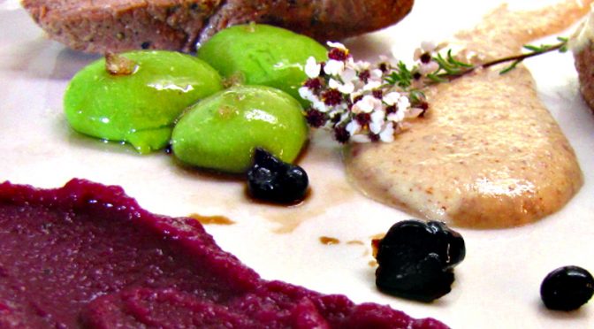 Molecular Gastronomy Girls’ Lunch – Salmon Crema, Curry Glazed Fish, Beef Fillet and Yoghurt Panna Cotta