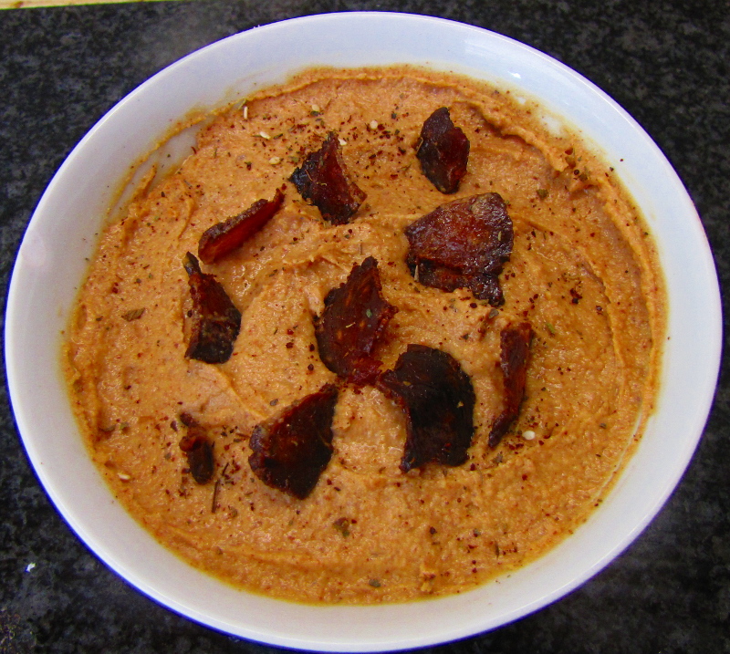 Turkish-Style Hummus with Cured Meat