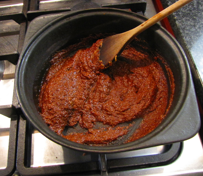 Cooking Mole sauce