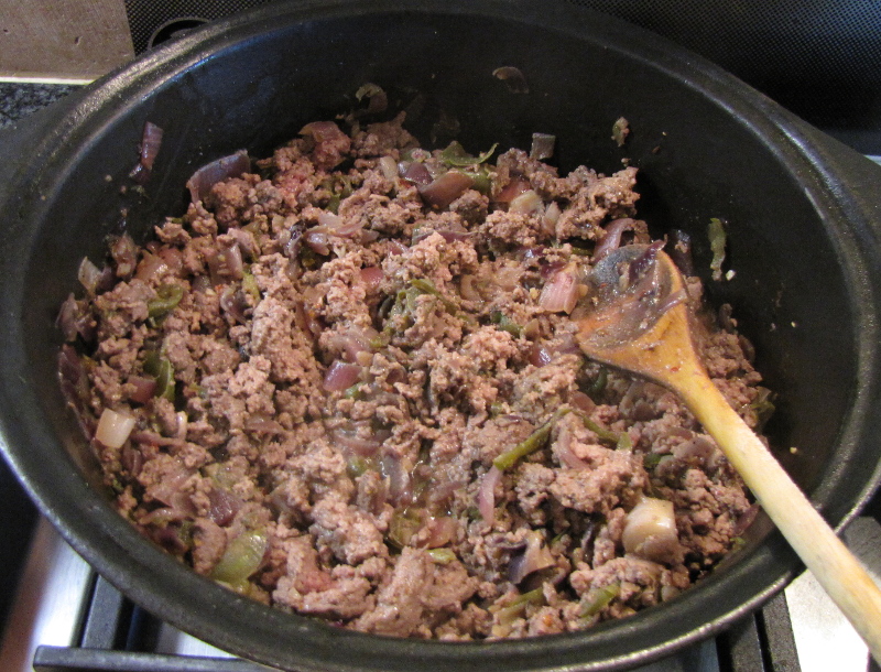 Starting the bolognese sauce