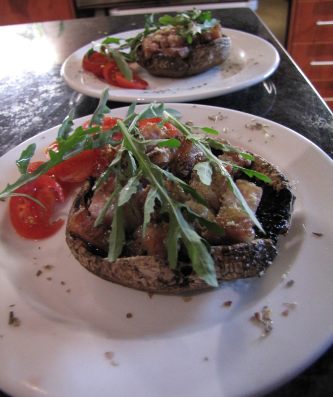 Plated mushrooms