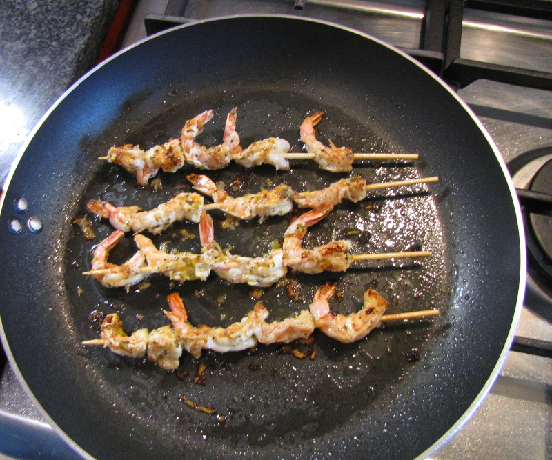 Frying Prawns