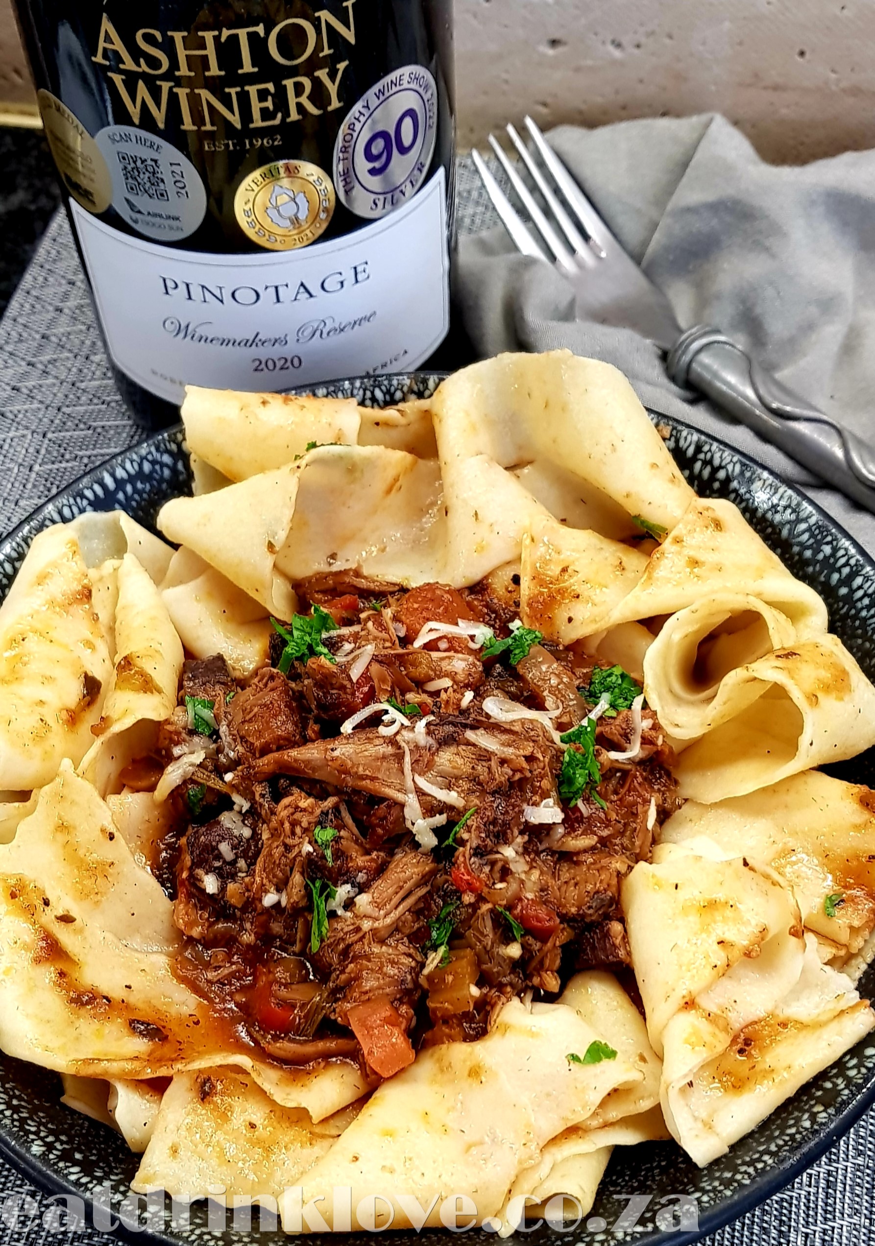 Slow Cooked Sheep Tail Ragù with Pappardelle