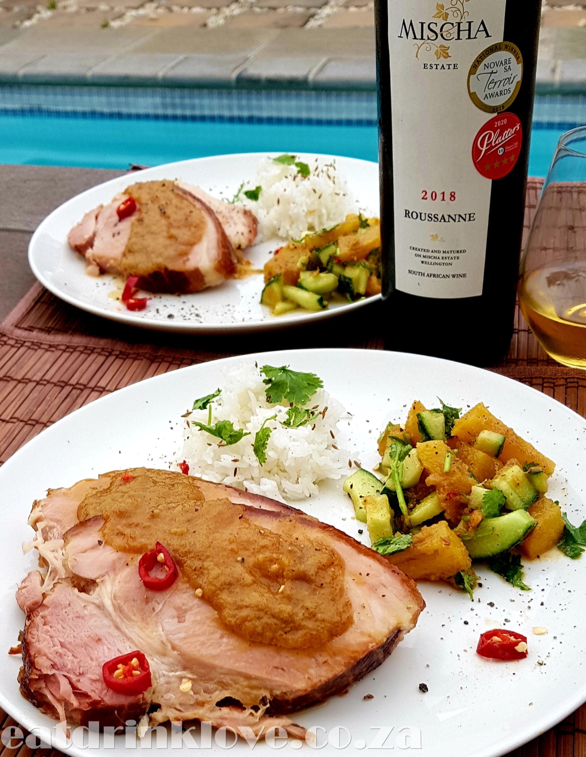 Fermented Pineapple and Ginger Gammon with Sticky Pineapple Salsa